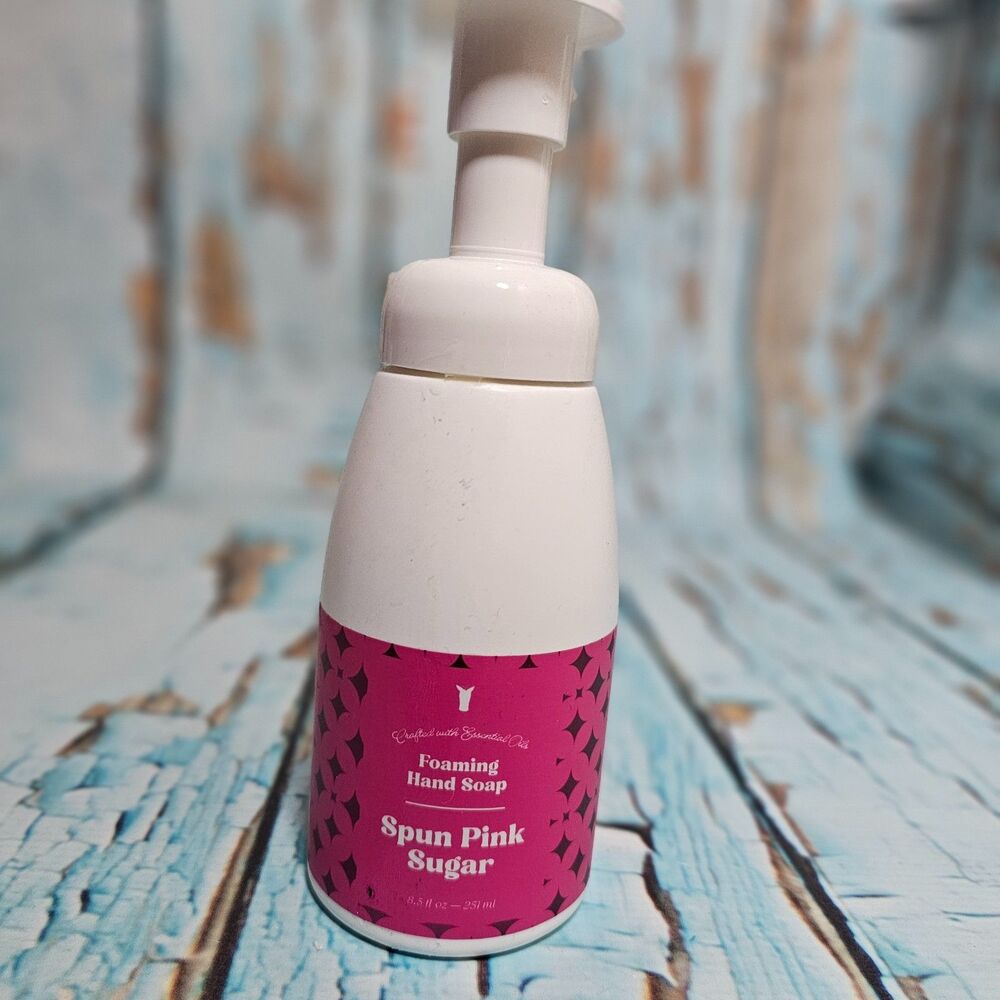 Pink Zebra Spun Pink Sugar Foaming Hand Soap 8.5 oz NEW Sweet Fragrance